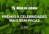 Prêmio da Mega da Virada e o salário das celebridades mais bem pagas do mundo