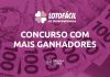 maior número de ganhadores