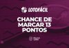 probabilidade de fazer 13 pontos